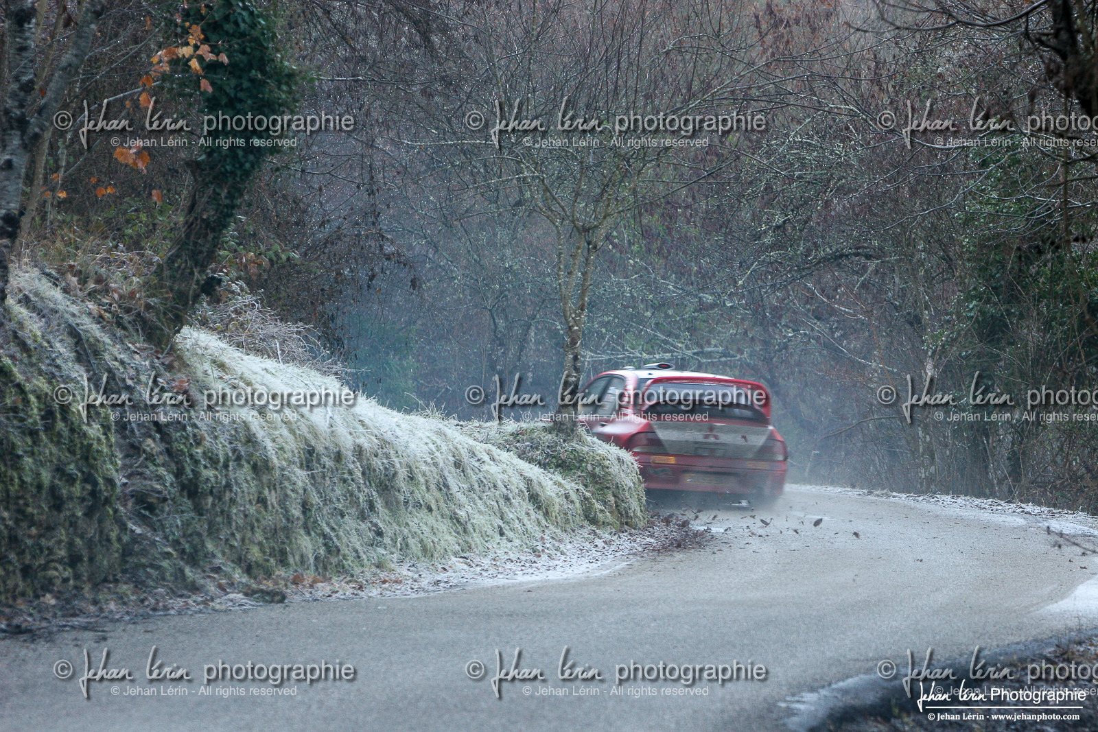 Rallye Monte-Carlo 2005 - test hivernal Mitsubishi par Gilles Panizzi