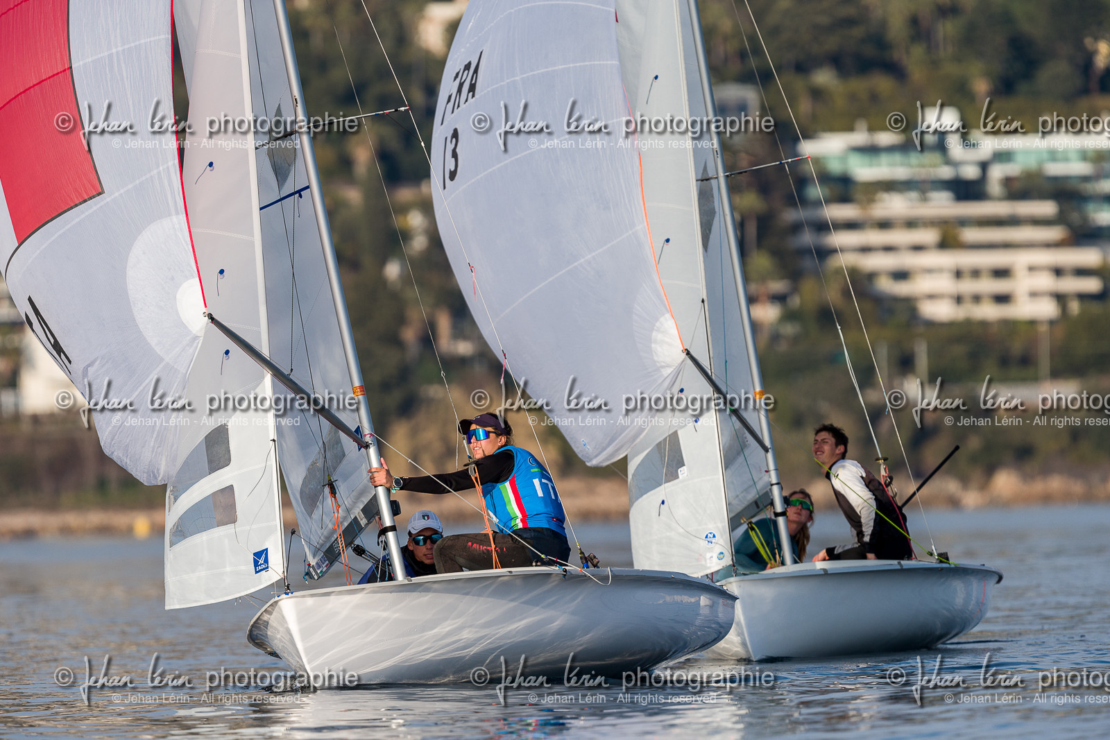 Entrainement Équipe de France 470 et tandem italien au Yacht Club de Cannes