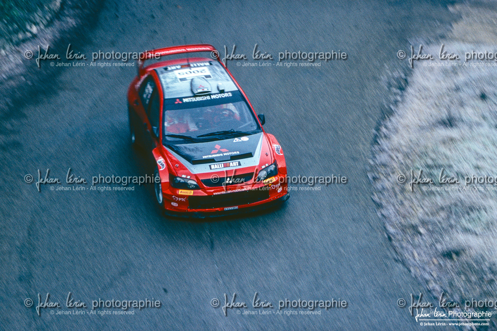 Rallye Monte-Carlo 2005 - test hivernal Mitsubishi par Gilles Panizzi
