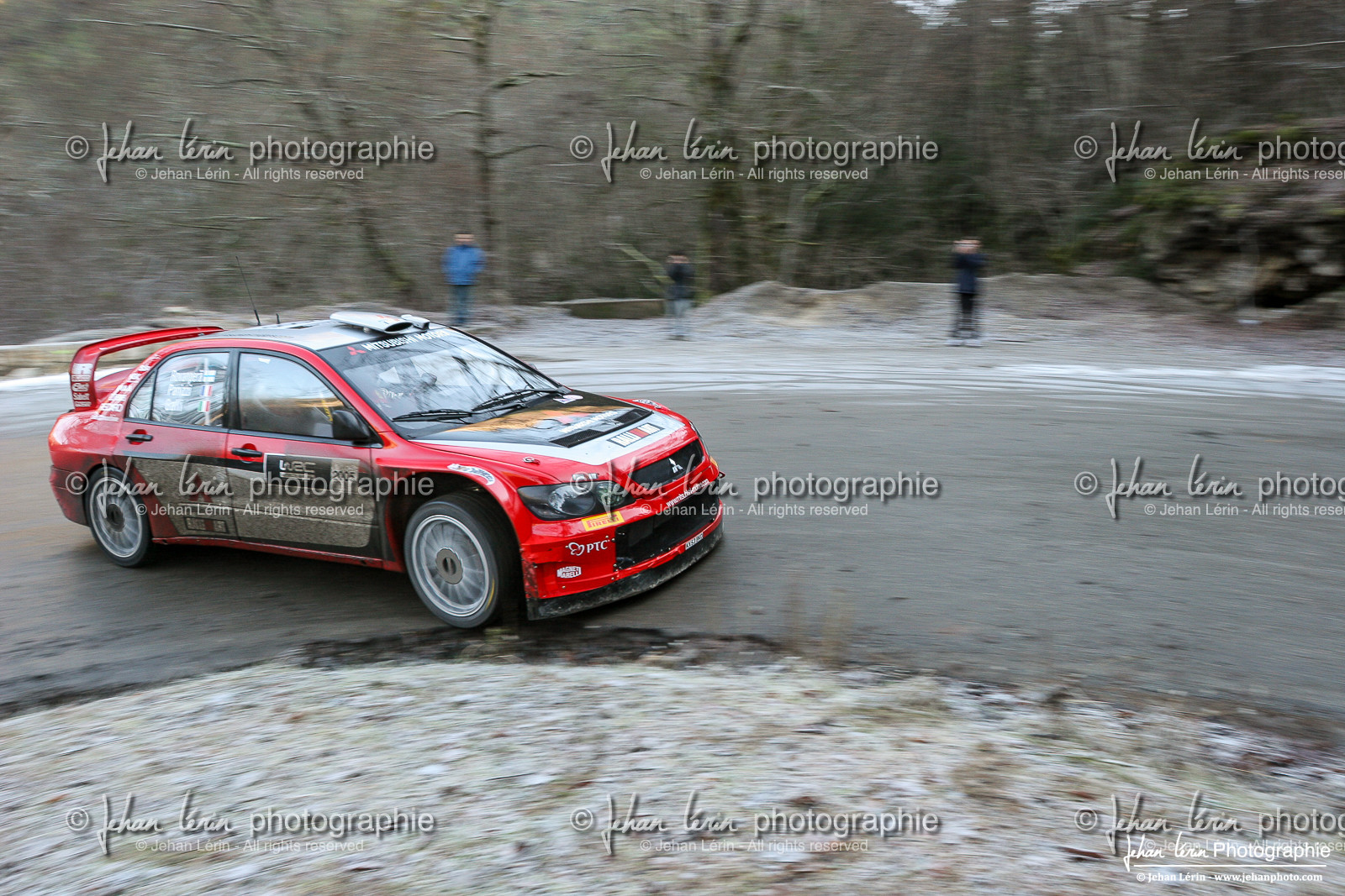 Rallye Monte-Carlo 2005 - test hivernal Mitsubishi par Gilles Panizzi