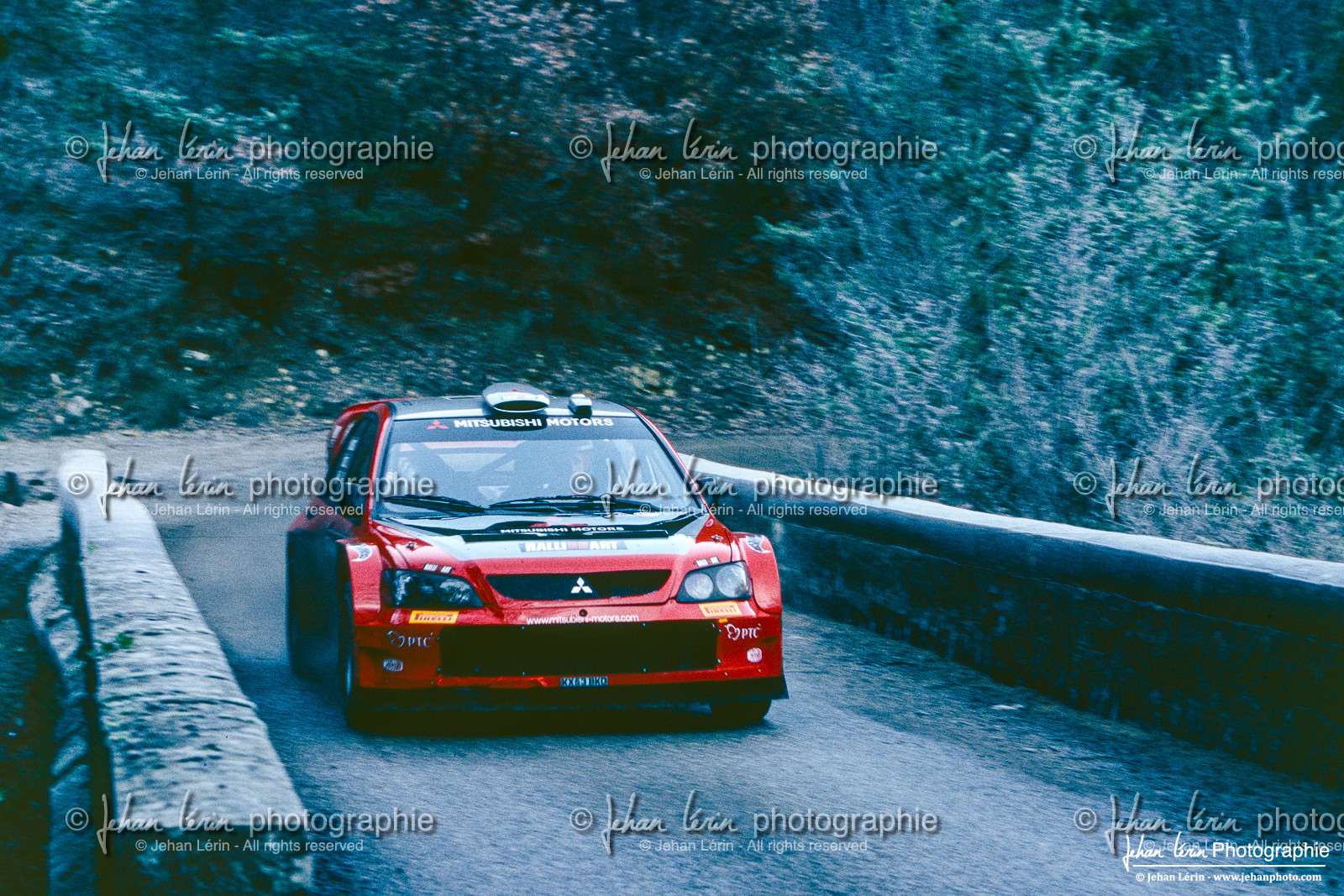 Rallye Monte-Carlo 2005 - test hivernal Mitsubishi par Gilles Panizzi