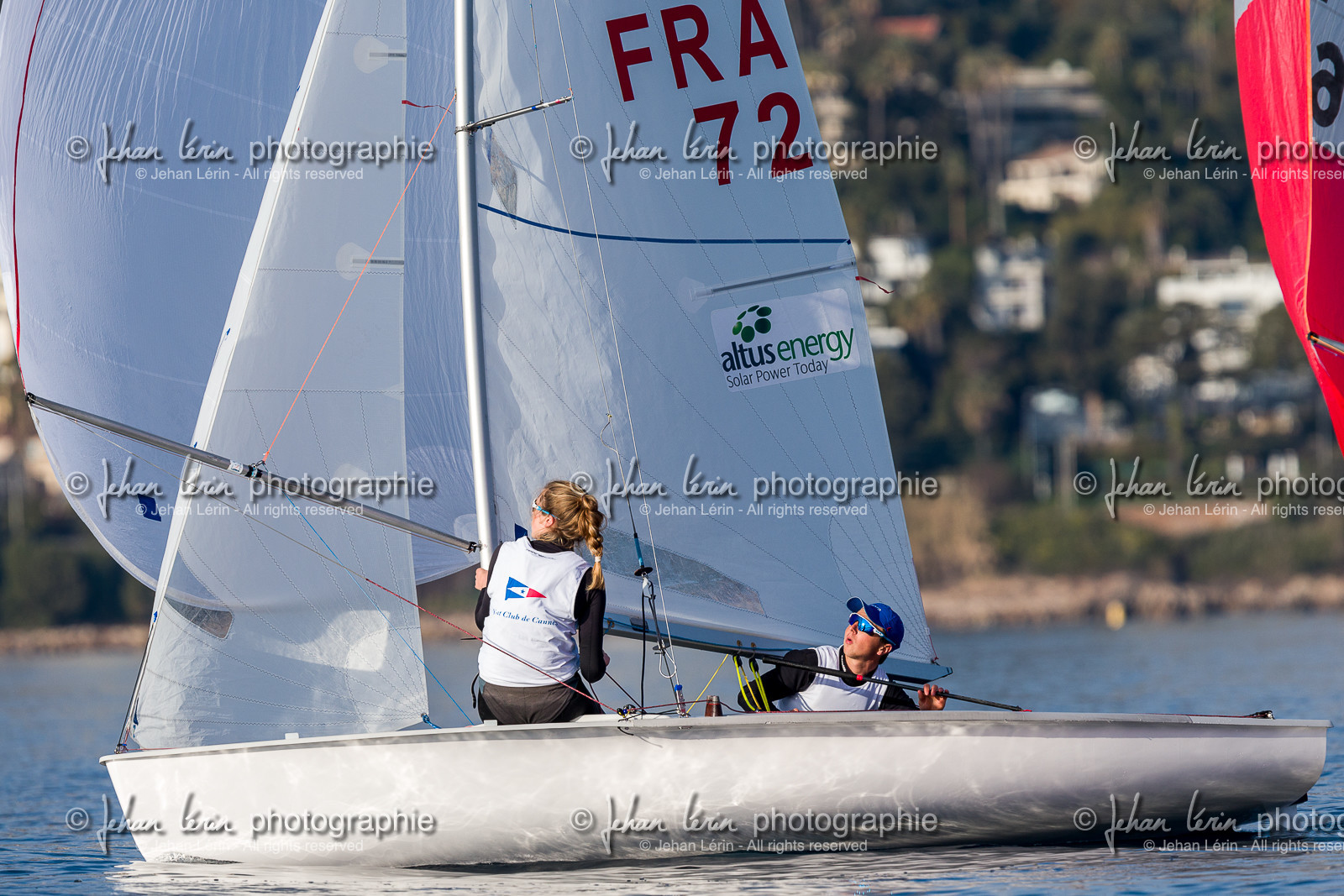Entrainement Équipe de France 470 et tandem italien au Yacht Club de Cannes